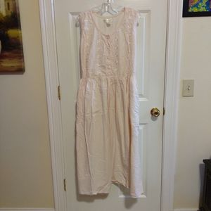 Gloria Vanderbilt Women's Pink Embroidered Floral Printed Cotton Long Ni…